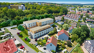 Pflegeimmobilie Bayreuth Vogelperspektive klein