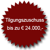 Tilgungszuschuss bis zu 24.000 Euro