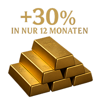goldbarren 30 prozent plus